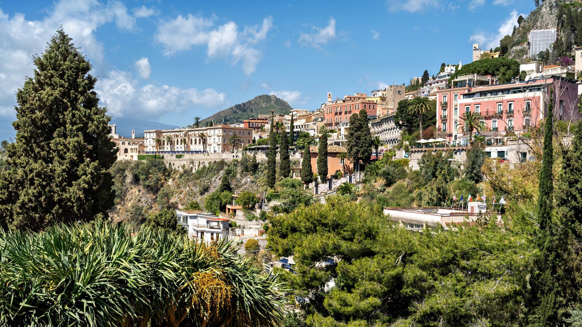 Blick vom Stadtgarten auf das historische Zentrum